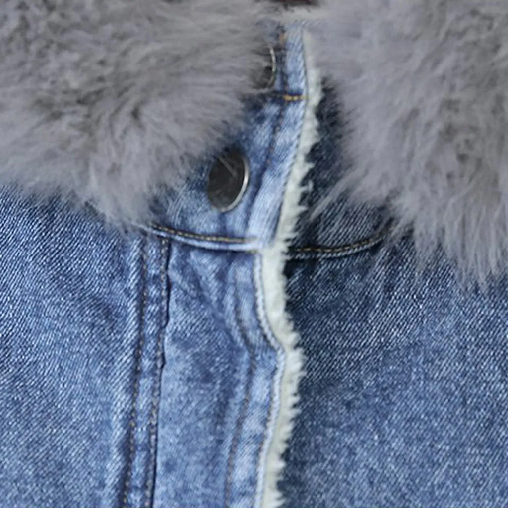 Зимнее женское пальто, модная женская джинсовая куртка, джинсовый топ, утепленная джинсовая толстовка с капюшоном, блуза с длинным рукавом, Свободное пальто T3