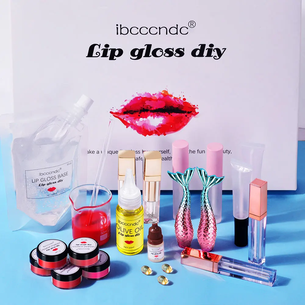 Lakerain Lip Gloss Diy Material Boba Bubble Tea Moisture Lipgloss Making Kit  with Lip Gloss Tubes Flavoring Oil Liquid Pigment - AliExpress