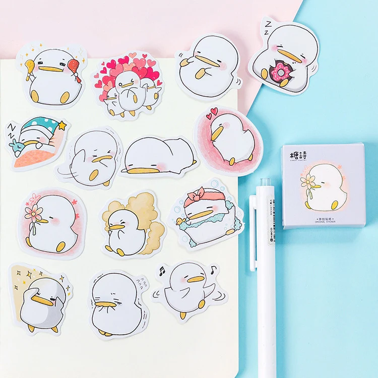 

45 Pcs/lot Cute Little Duck Mini Sticker Decoration DIY Scrapbooking Sticker Stationery Kawaii Diary Label Stickers