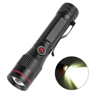 

LED Flashlight 3 Modes Adjustable LED Torch Lamp USB Rechargeable / 18650 battery powered Flashlight Lamp for Outdoor Camping