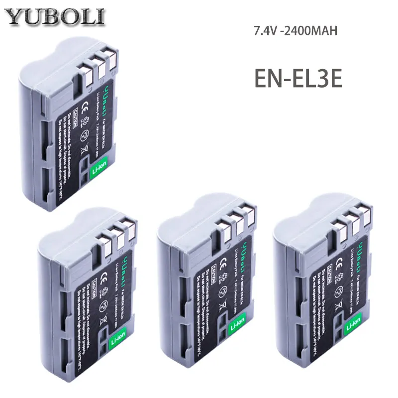 Высокое качество EN-EL3e RU EL3e 7,4 V 2400 мА/ч, Камера батареи для Nikon ENEL3E RU EL3E D30 D50 D70 D90 D70S D300