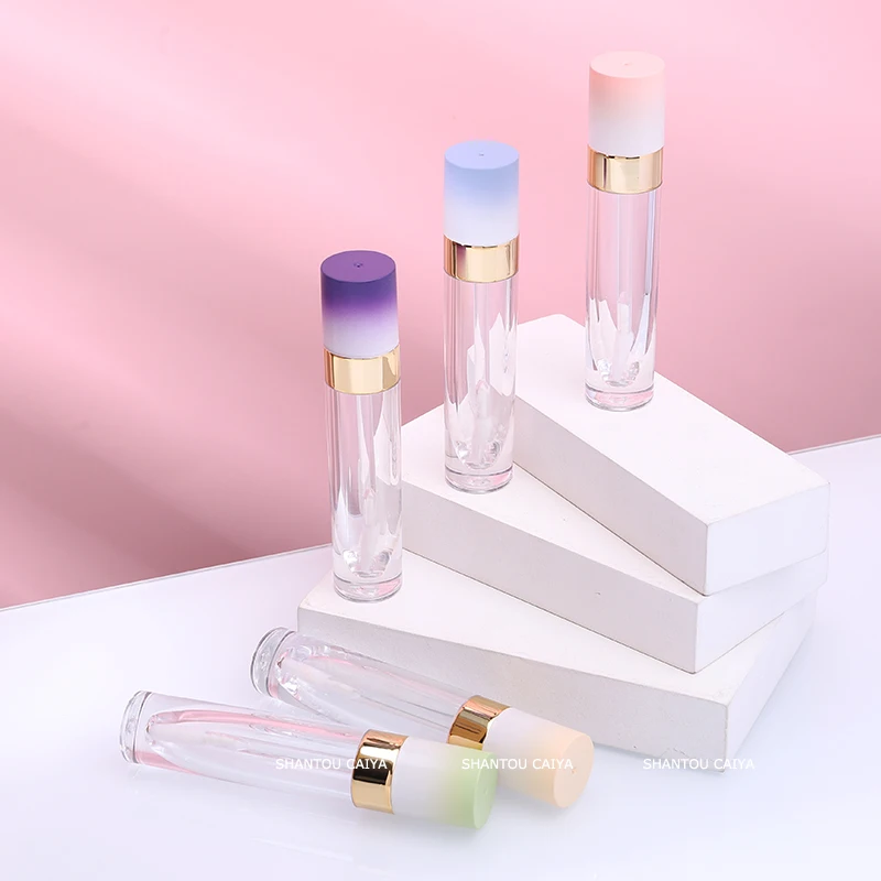 5pcs/set Refillable cosmetics containers pink purple lip gloss tubes lipgloss tube packaging lipstick tubes Lip Balm Tubes 8ml