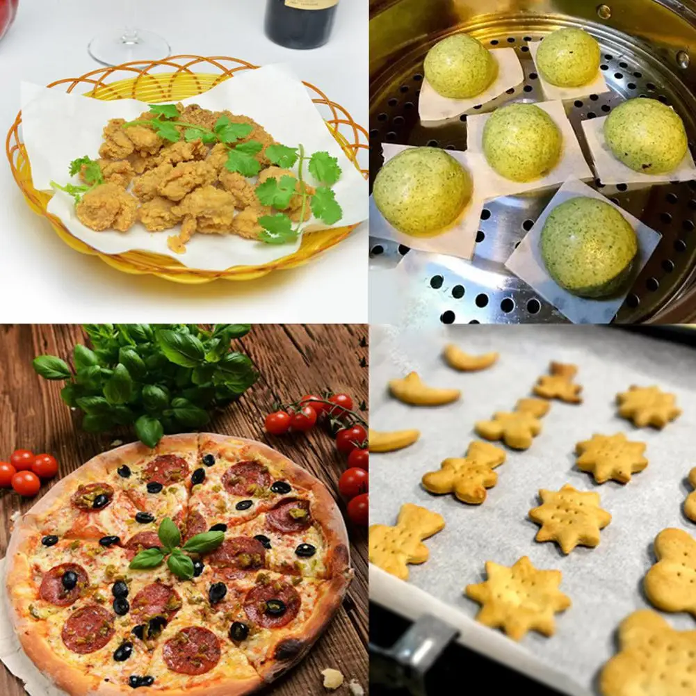 Bakeware Baking Cooking Paper Rectangle Baking Sheets for Kitchen Bakery BBQ Party