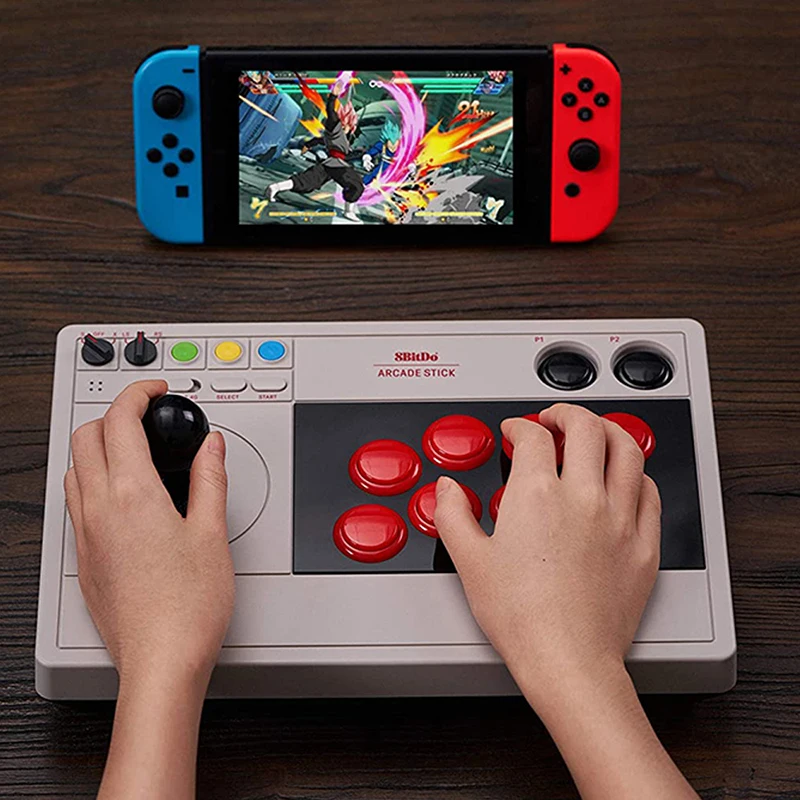 8Bitdo Arcade Stick V3 With Wired/Wireless 2.4G/Bluetooth For Switch  Windows Steam Deck Can Play King of fighters/Contra Etc - AliExpress