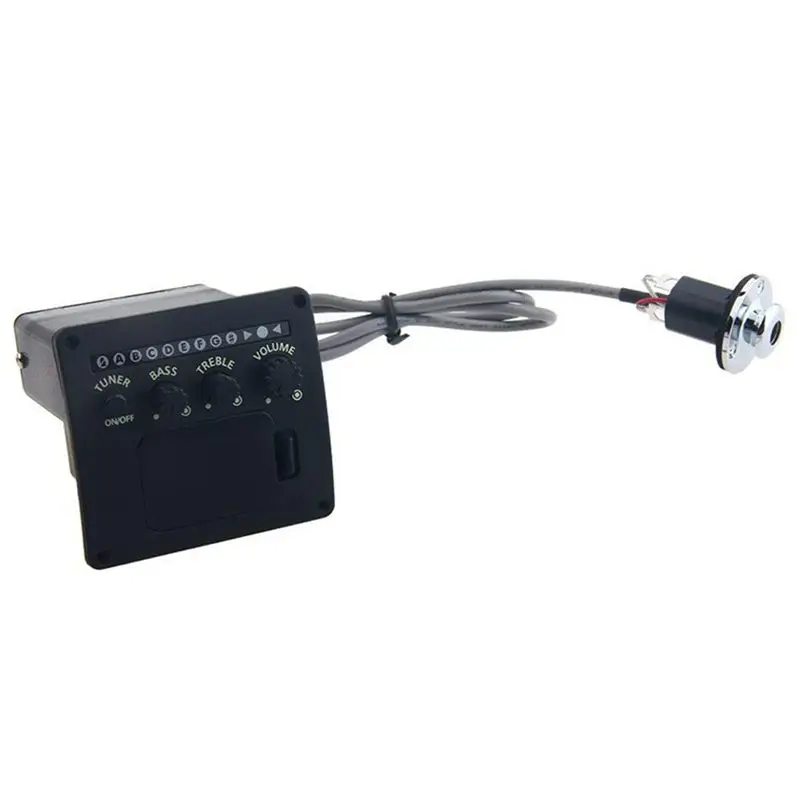 Z5215 черная 3 полосная Акустическая гитара EQ эквалайзер набор преамп звукосниматель пьезо