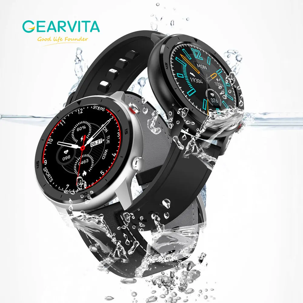 Подарок NO.1 DT78 SmartWatch IP68 Водонепроницаемый 1 3 дюймов Спорт сердечного ритма Bluetooth