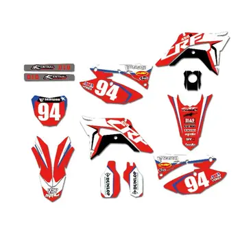 

New Style TEAM GRAPHICS BACKGROUNDS DECALS STICKERS Kits For Honda CRF250 CRF250R CRF 250 250R 2018 2019