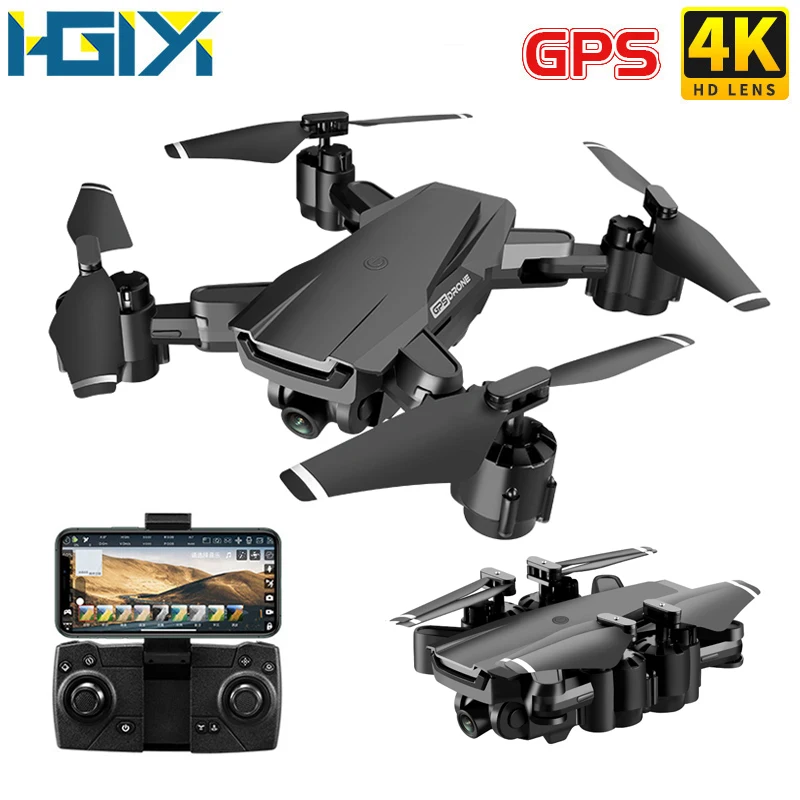 

HGIYI G11 GPS RC Drone 4K HD Camera Quadcopter WIFI FPV With 50 Times Zoom Foldable Helicopter Professional Drones Optical Flow