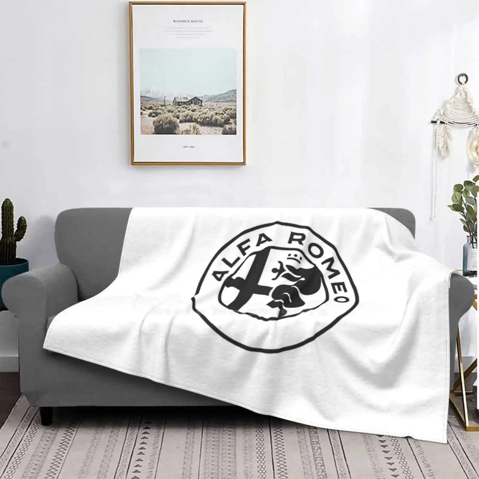 

Alfa Romeo Best Selling Room Household Flannel Blanket Cute Funny Pattern Trendy Hillarious Animals Food Social Distancing