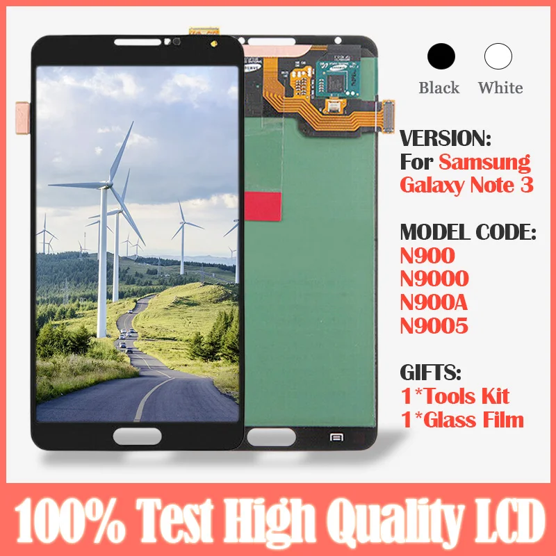 5 7 ''Супер AMOLED lcd Замена для SAMSUNG Galaxy Note3 сенсорный экран Note 3 N9005 N900 ATAT