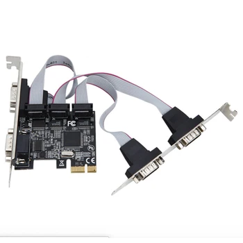 

Expansion card TXB071PCI Express add-on card 4-port serial riser card multi RS232 DB9 COM port PCIe