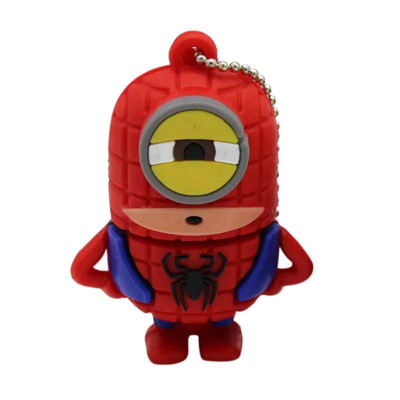 TEXT ME Cartoon 64GB Милый Спайдермен, Супермен, Бэтмен USB флеш-накопитель 4GB 8GB 16GB 32GB Флешка USB 2,0 Usb флешка