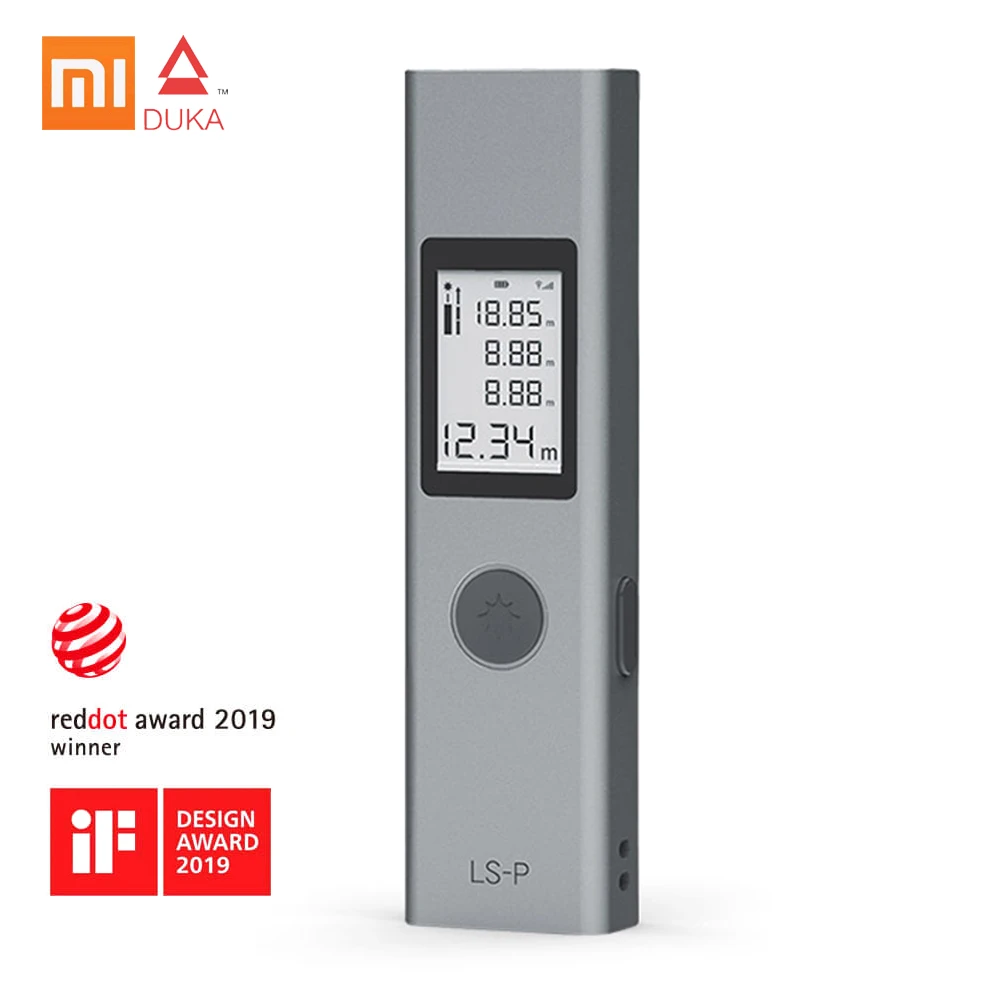 

Xiaomi Duka Laser Rangefinder LS-P 40m USB flash Charging Laser Range Finder High Precision Measurement Handheld Rangefinder