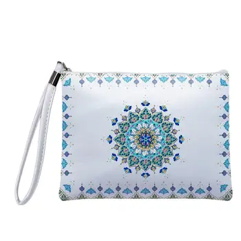 

Mandala Style Hand Bag Leather Wallet Pouch 5D DIY Flower Diamond Painting Embroidery Cross Stitch Wallet Party Decor