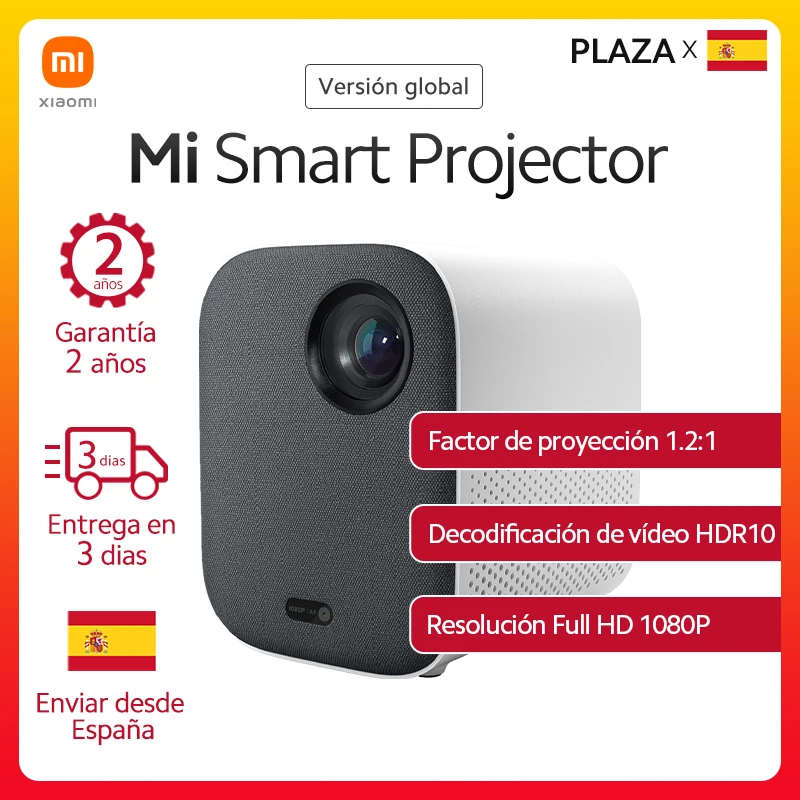Компактный смарт-проектор Xiaomi 120 дюйма Full HD 1080P DLP 500ANS Dolby аудио Google Assistant Android TV |