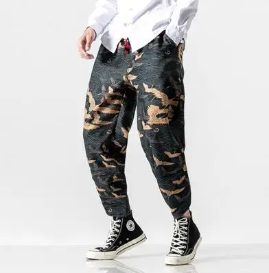 Military Green Zongke/шаровары в тяжелом весе, мужские брюки для бега, мужские брюки, уличная одежда, спортивные штаны, шаровары, мужские брюки, 5XL,, осень - Цвет: Military Green