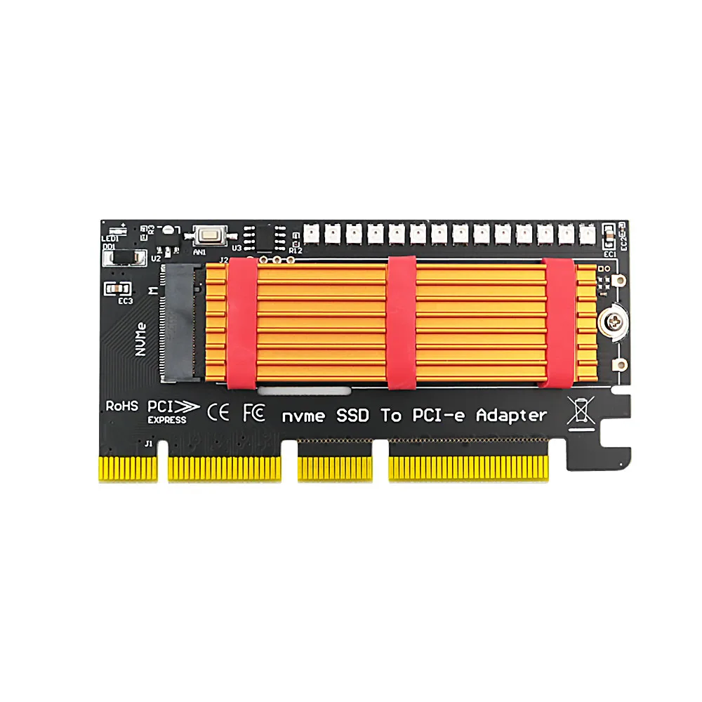 M.2 NVMe SSD NGFF to PCIE Adapter M Key Riser Card PCI e PCI Express GEN3  X4 X8 X16 2230 2280 PCIE to M2 Adapter for Chia Mining|Add On Cards| -  AliExpress