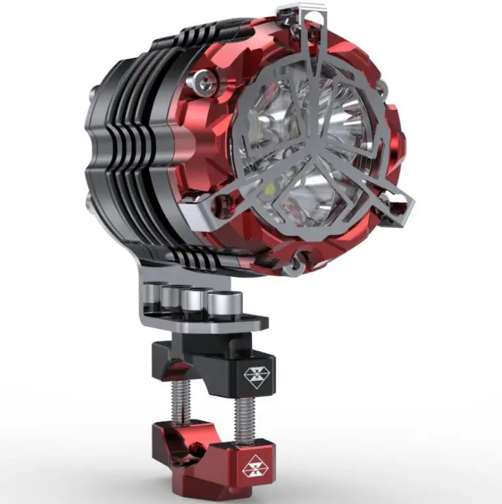 

FREE SHIPPING 30W 6000K Motorcycle Refit Accessories Spotlight LED Lens Spotlight External Strobe Light White Auxiliary Light