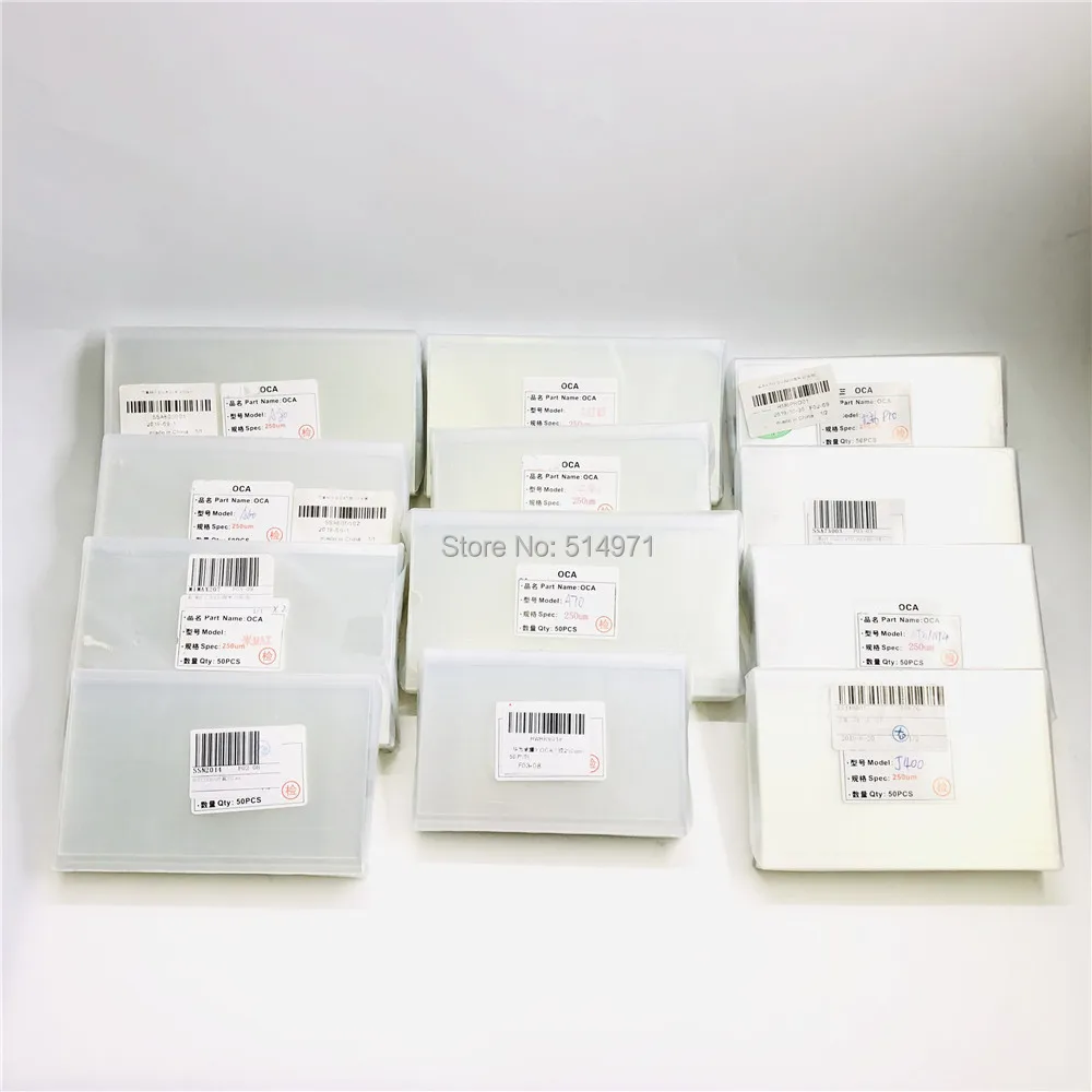 50 шт. 250 мкм для Samsung A10 20 30 40 2019 A70 80 M10 M20 M30 M40 OCA клей оптическая клейкая пленка и