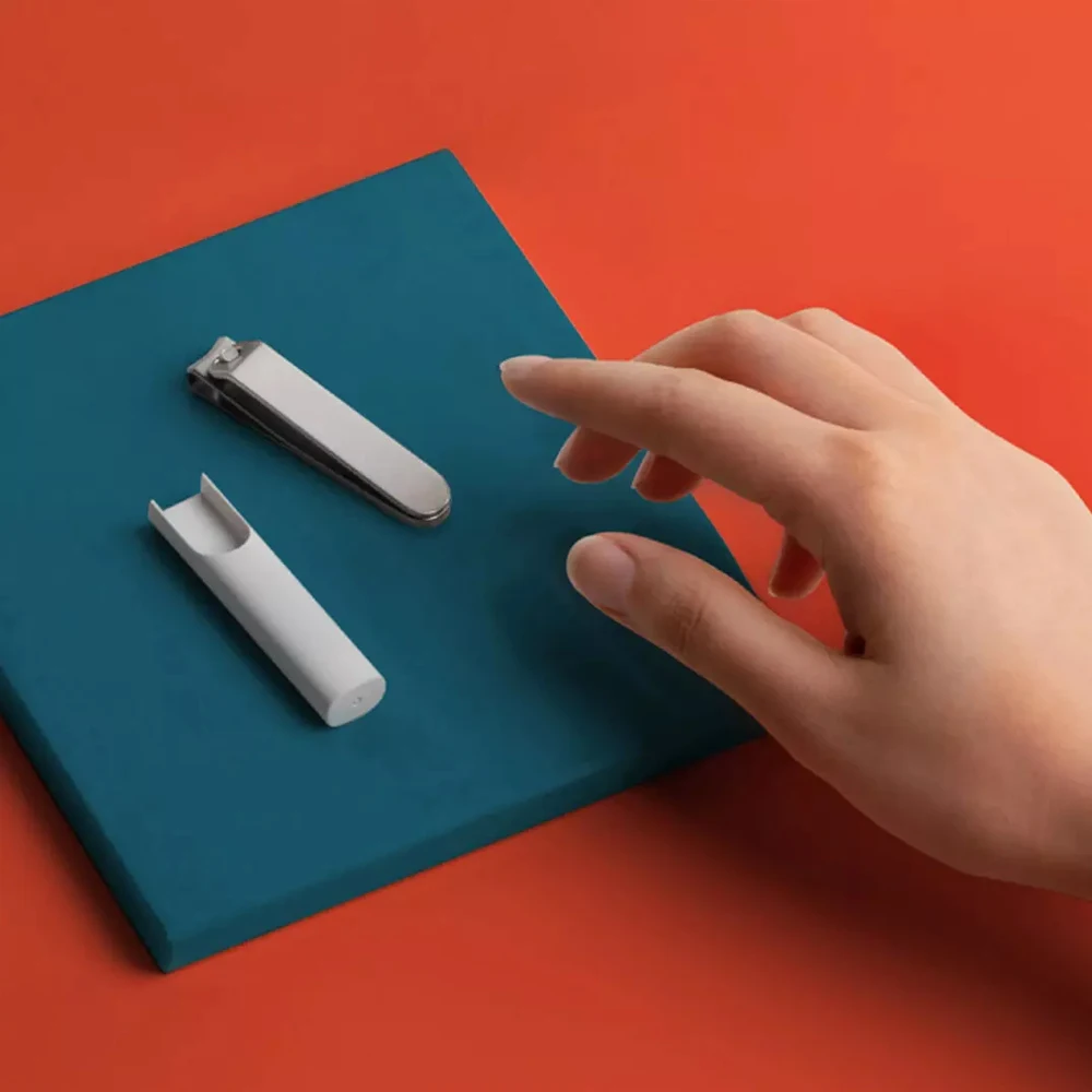 Кусачки для ногтей из нержавеющей стали Xiaomi Mijia с крышкой от брызг триммер