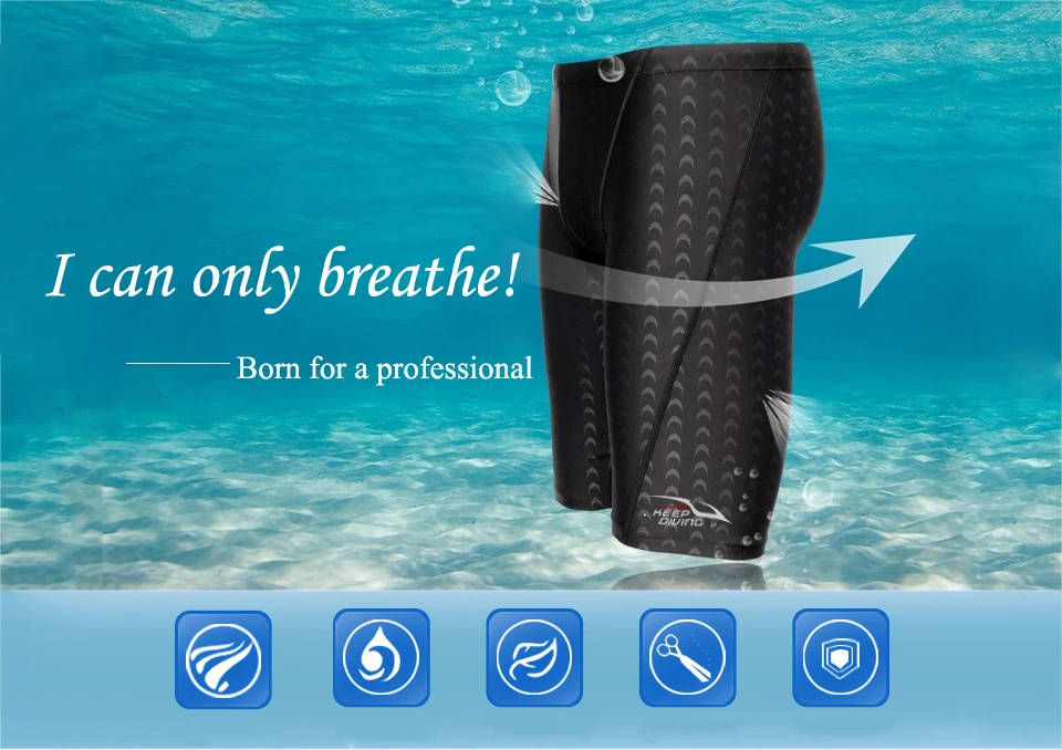 Keep Diving мужские шорты для плавания гоночный костюм для плавания Акула кожа мужчины плавки мужские плавки-трусы дышащий плавательный костюм доска шорты 5XL