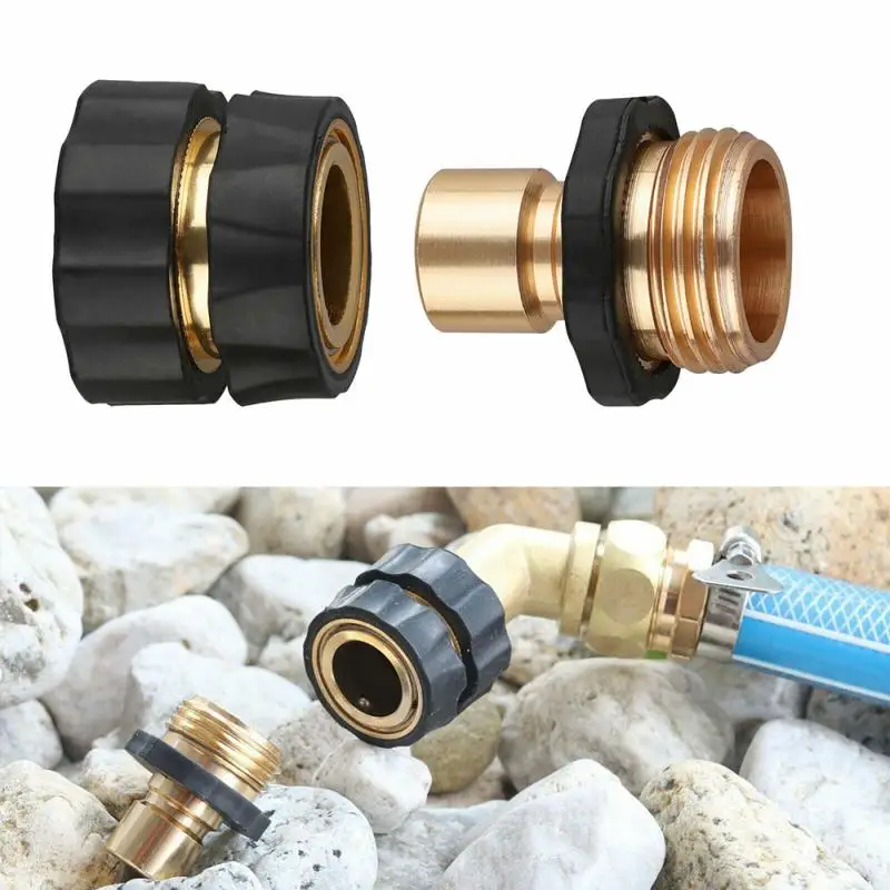 Gloden Brass Hose Tap Connector Copper Water Hose Thread Tap