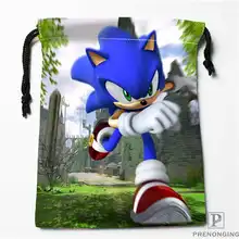 Пользовательские PrintingSonic-the-HedgehogDrawstring хозяйственные сумки дорожный мешочек для хранения плавать Пешие прогулки игрушка сумка унисекс мульти Size18-12-31-50