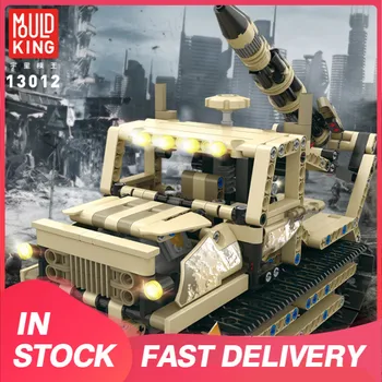 

Mould King 13012 MOC Series Tracked Armed Rocket Launcher APP Electric Remote Control Building Blocks 608pcs Brick Kids Toys