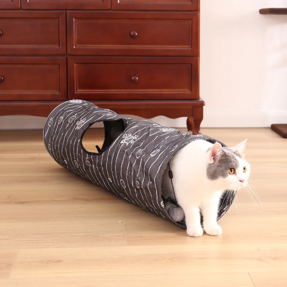 Dogs Santa Claus Pants Cat Toys Collapsible Tunnel Dog Tube for Fat Cat 