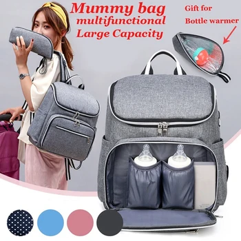 

2020 Mummy Diaper Bag Baby Mom Backpack Large Maternity Nappy Bags Multifunction Baby Bag for Stroller With Wet Bag