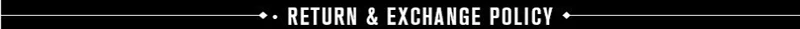 return and exchange policy