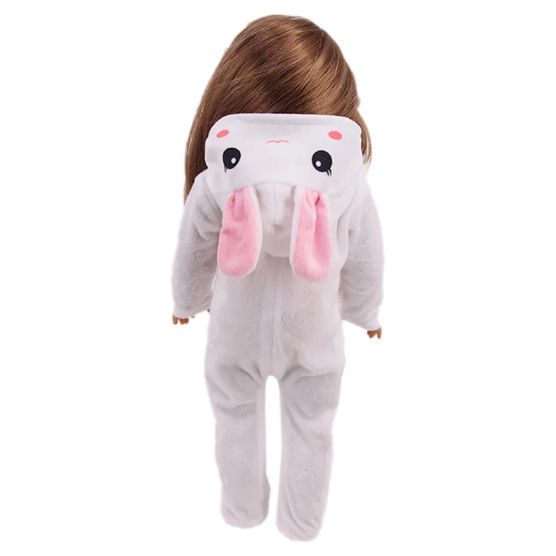 Doll Accessories Doll Clothes Plush Doll Accessories Doll Clothes Accessories Cute Kitty Embroidery Plush Suit For 18 Inch American Doll Girl Toy 43 cm Born Baby Clothes Accessories Our Generation Nenuco