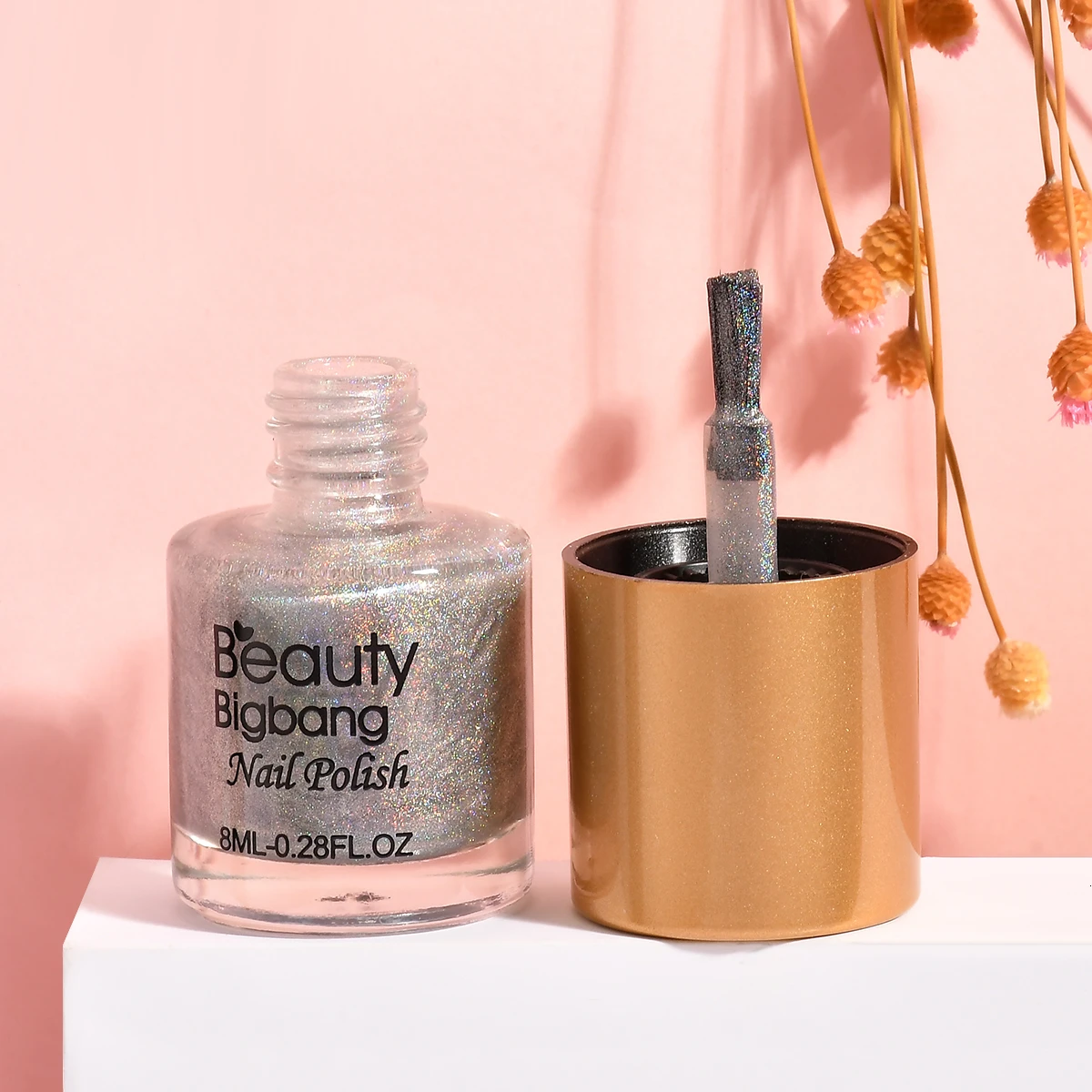 BEAUTYBIGBANG 8 мл голографический цветной блеск лак для ногтей Голограмма Эффект лак для ногтей