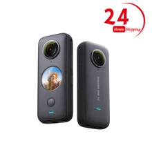Insta360 um x2 esporte câmera de ação panorâmica 5.7k vídeo 10m à prova dwaterproof água flowstate estabilização 1630mah ação câmera
