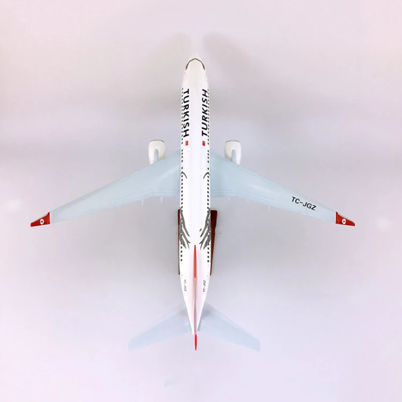 47 см 1:120 модель Boeing B737 Турецкая Авиакомпания Турция авиакомпания с легированной основой самолет коллекционный дисплей игрушка Коллекция украшения