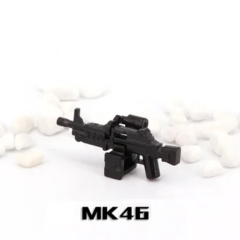 

MK46 light machine guns Soldier Army Weapons Brinquedos Playmobil Military Figures Parts Building Block Brick Original Mini Toys