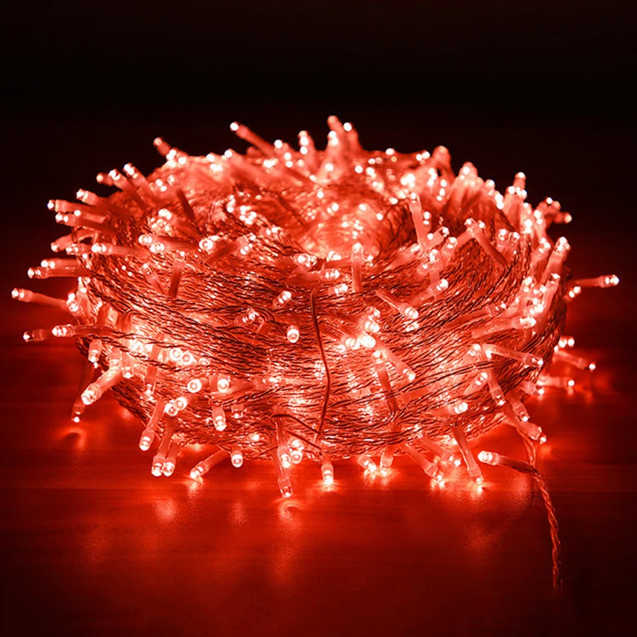 thumbnail image 1 of Guirnalda de luces LED para exteriores, 100 m, 800/1000, para fiestas, bodas, eventos, árbol de Navidad, luces de hadas, 1 of 5