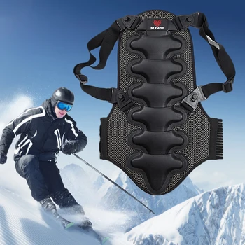 

Removable Ridge protector Ski Sports Back V Protection Ski Body Armor Backpiece Back Protective Protector Body Spine Black