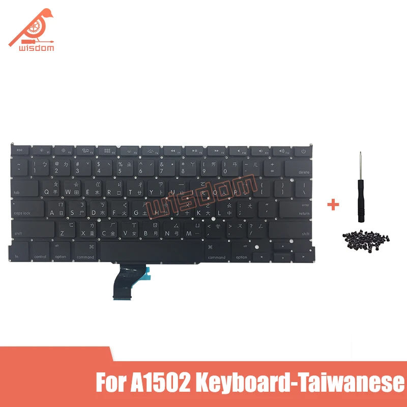 

Full new Laptop A1502 Taiwanese Keyboard For Macbook Retina 13'' A1502 Keyboard Version Language Keyboards 2013-2015 year