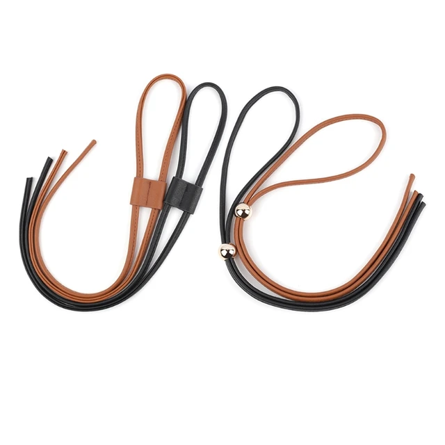 1 Pc PU Leather Drawstring Pull String Purse Strap Replacement for