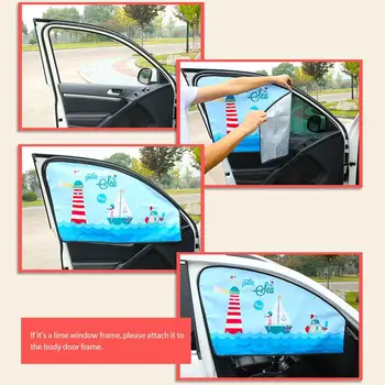 

Automatic Telescoping Summer Cartoon Design Car Sun Shade Windshield Visor Cover Curtain Sunshade Cover