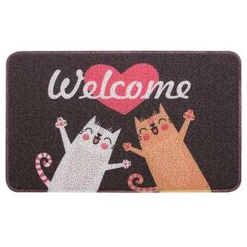 

Welcome Door Mat Fanny Rugs for Outdoor and Indoor Home and Garden Indoor Anti-Slip Carpet 18 Inch X 30 Inch(45cmX75cm)