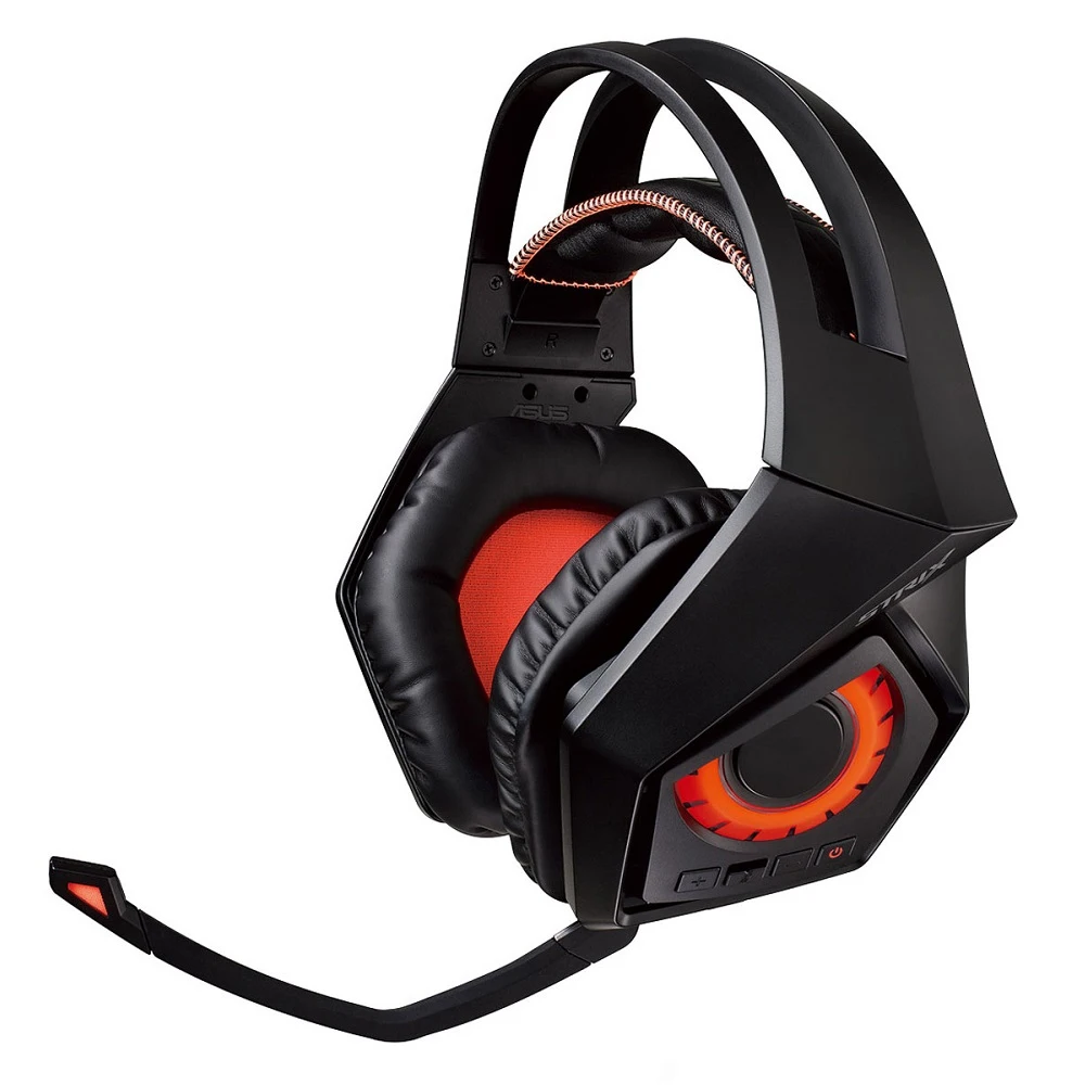 Гарнитура ASUS ROG Strix Wireless беспроводная звук 7.1 2.4GHz 20-20000 Гц 32 Ом 98 дБ 50-16000 Гц-40 дБ USB/2хjack 3.5 мм