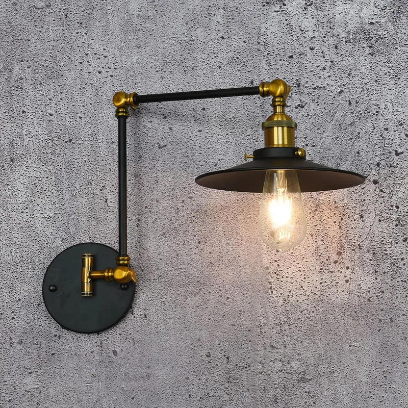 

festival universal half dark long arm up and down or so adjust the wall lamp, wrought iron wall lamp, personality
