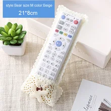 Медведь ткань кружева ТВ кондиционер Дистанционное управление чехлы с бантом мешок пыли Чехол JS21