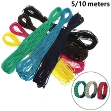 7 цветов Paracord 550 Веревки диаметр 2 мм 5/10 м Длина шнура палатки шнурка набор выживания Открытый Туризм Кемпинг оборудование инструмент