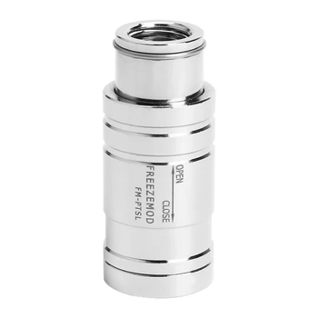 

Dual Internal G1/4 Tooth Flat Push Stop Valve Full Copper Adjustable Distributor Water Tank Check Valve Shut Off Stop Switch