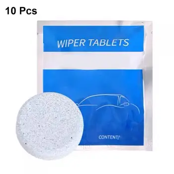 

10Pcs Car Effervescent Tablets Condensed Effervescent Tablet Wiper Car Windshield Glass Washer Solid Wiper Car Cleaner Tablet