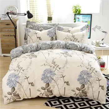 

denisroom Bed Linen High Quality 3/4pcs Bedding Set duvet Cover pillowcase soft Twin Single full queen king DF02#