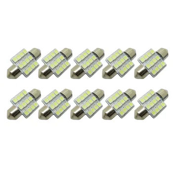 

12 SMD Dome lights LED 5050 Lamp 10pcs Set DC 12V Replacement Accessories